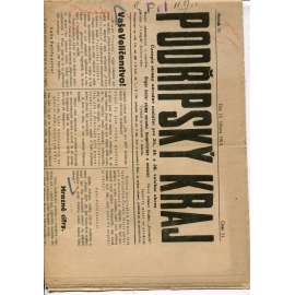 Podřipský kraj, ročník IV., číslo 11/1913. Časopis strany národně sociální pro 20., 34. a 36. volební okres (noviny)