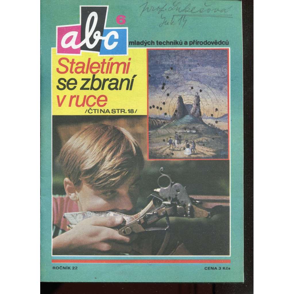 Časopis ABC, č. 6, roč. 22 (1977) - Obsahuje vystřihovací modely - déčka [Jedno číslo časopisu. Obsahuje všechny vystřihovací modely na polokartonu - déčka]
