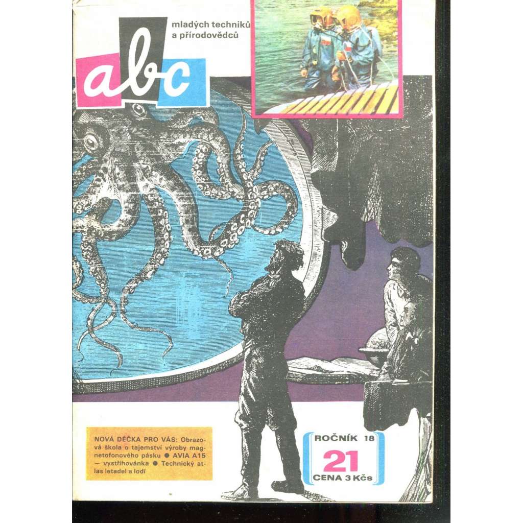 Časopis ABC, č. 21, roč. 18 (1974) - Obsahuje vystřihovací modely - déčka [Jedno číslo časopisu. Obsahuje všechny vystřihovací modely na polokartonu - déčka]