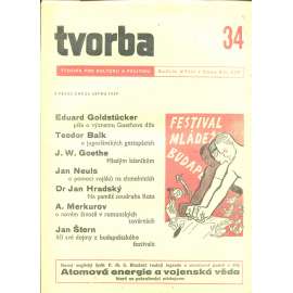 Tvorba – Týdeník pro kulturu a politiku, ročník XVIII., číslo 34/1949 (časopis, noviny)