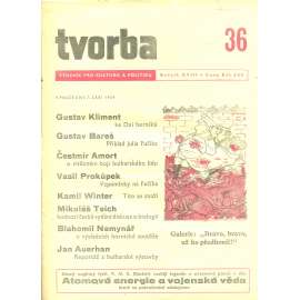 Tvorba – Týdeník pro kulturu a politiku, ročník XVIII., číslo 36/1949 (časopis, noviny)