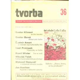 Tvorba – Týdeník pro kulturu a politiku, ročník XVIII., číslo 36/1949 (časopis, noviny)