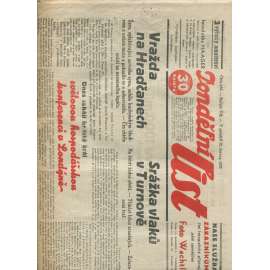 Polední list, ročník VII., číslo 163/1933 (1. republika, noviny)