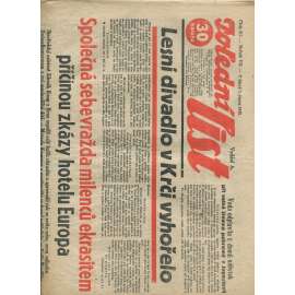 Polední list, ročník VII., číslo 211/1933 (1. republika, noviny)