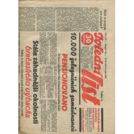 Polední list, ročník VII., číslo 213/1933 (1. republika, noviny)