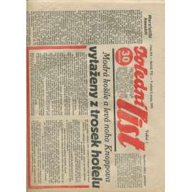 Polední list, ročník VII., číslo 215/1933 (1. republika, noviny)