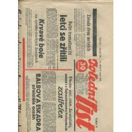 Polední list, ročník VII., číslo 219/1933 (1. republika, noviny)