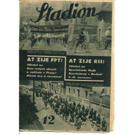 Stadion, číslo 12/1931. Čtrnáctideník pro tělocvik, sport, skauting, hry a kulturu pracujících (časopis, 1. republika)