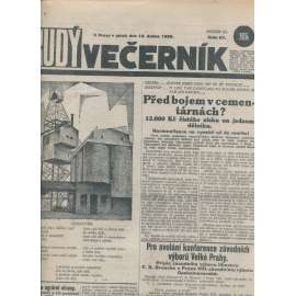 Rudý večerník (13.4.1928) - staré noviny, 1. republika
