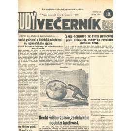 Rudý večerník (2.7.1928) - staré noviny, 1. republika