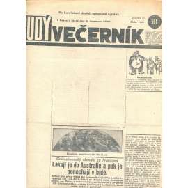 Rudý večerník (3.7.1928) - staré noviny, 1. republika