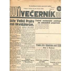 Rudý večerník (30.3.1929) - staré noviny, 1. republika
