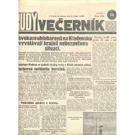 Rudý večerník (3.10.1928) - staré noviny, 1. republika