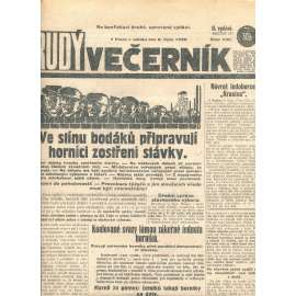 Rudý večerník (6.10.1928) - staré noviny, 1. republika