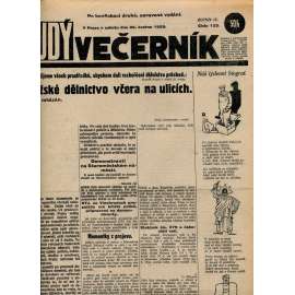 Rudý večerník (26.5.1928) - staré noviny, 1. republika
