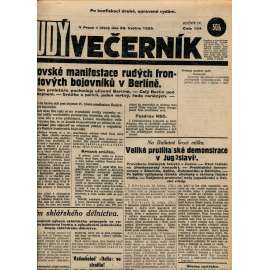 Rudý večerník (29.5.1928) - staré noviny, 1. republika