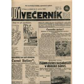 Rudý večerník (6.6.1928) - staré noviny, 1. republika