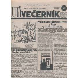Rudý večerník (25.4.1928) - staré noviny, 1. republika