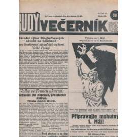 Rudý večerník (26.4.1928) - staré noviny, 1. republika