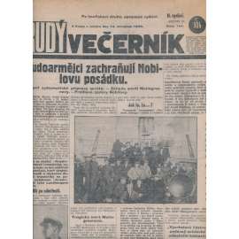 Rudý večerník (14.7.1928) - staré noviny, 1. republika
