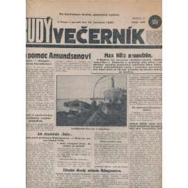 Rudý večerník (16.7.1928) - staré noviny, 1. republika