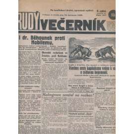 Rudý večerník (18.7.1928) - staré noviny, 1. republika