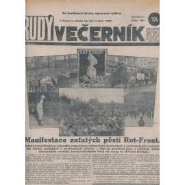 Rudý večerník (30.5.1928) - staré noviny, 1. republika