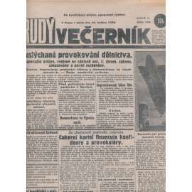 Rudý večerník (25.5.1928) - staré noviny, 1. republika