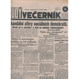 Rudý večerník (12.5.1928) - staré noviny, 1. republika
