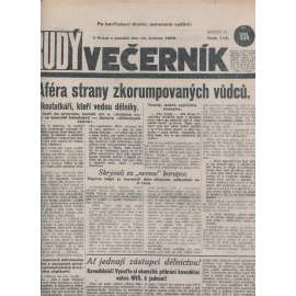 Rudý večerník (14.5.1928) - staré noviny, 1. republika