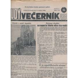 Rudý večerník (17.5.1928) - staré noviny, 1. republika
