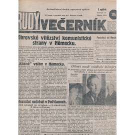 Rudý večerník (21.5.1928) - staré noviny, 1. republika