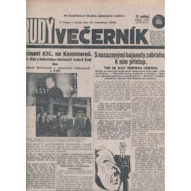 Rudý večerník (27.7.1928) - staré noviny, 1. republika