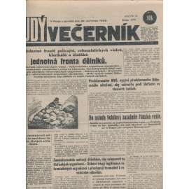 Rudý večerník (30.7.1928) - staré noviny, 1. republika