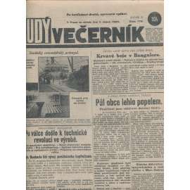 Rudý večerník (1.8.1928) - staré noviny, 1. republika