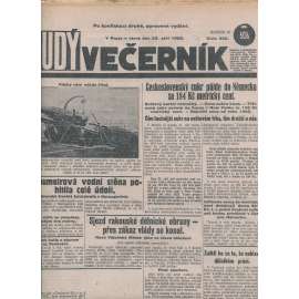 Rudý večerník (25.9.1928) - staré noviny, 1. republika