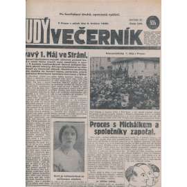 Rudý večerník (4.5.1928) - staré noviny, 1. republika