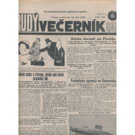 Rudý večerník (18.9.1928) - staré noviny, 1. republika