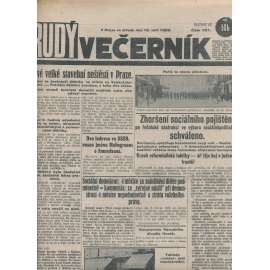 Rudý večerník (19.9.1928) - staré noviny, 1. republika