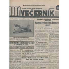 Rudý večerník (30.8.1928) - staré noviny, 1. republika
