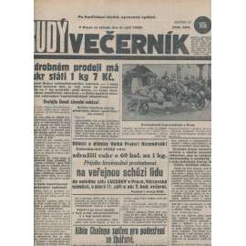 Rudý večerník (5.9.1928) - staré noviny, 1. republika