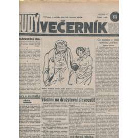 Rudý večerník (16.6.1928) - staré noviny, 1. republika