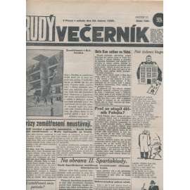 Rudý večerník (28.4.1928) - staré noviny, 1. republika