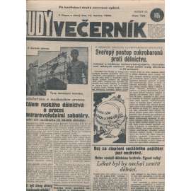 Rudý večerník (12.6.1928) - staré noviny, 1. republika