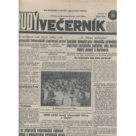 Rudý večerník (20.9.1928) - staré noviny, 1. republika
