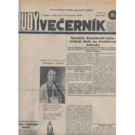 Rudý večerník (10.7.1928) - staré noviny, 1. republika