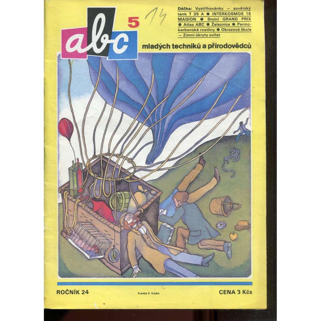 Časopis ABC, č. 5, roč. 24 (1979) - Obsahuje vystřihovací modely - déčka [Jedno číslo časopisu. Obsahuje všechny vystřihovací modely na polokartonu - déčka]