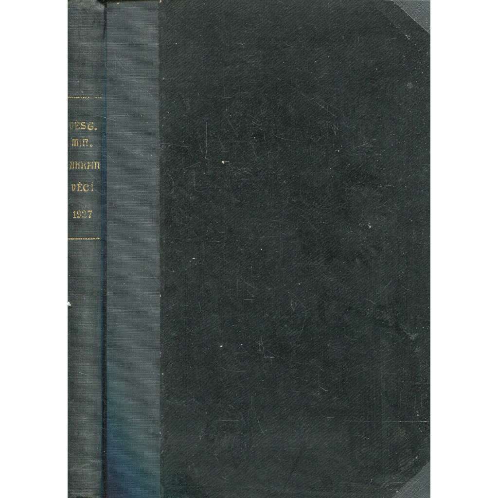 Věstník ministerstva zahraničních věcí, rok 1927