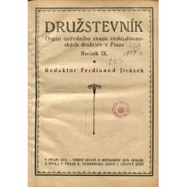 Družstevník, ročník IX./1917 (družstvo, družstva) - není kompletní - chybí čísla 4,7,9 a 10