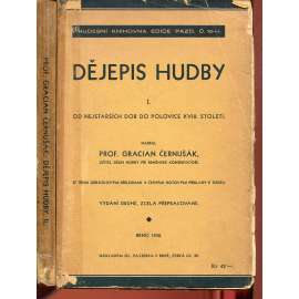 Dějepis hudby I. a II. (2 svazky)